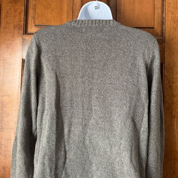 Karen Scott Gray Santa Claus Sweater Medium - Picture 9 of 11